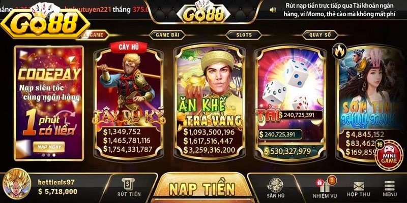 Đánh giá quy trình nạp tiền Go88 hiện nay